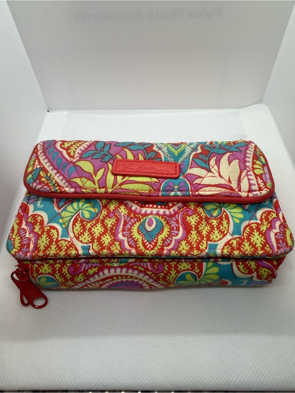 Vera Bradley Multicolor Floral Quilted Fold-Over Wallet